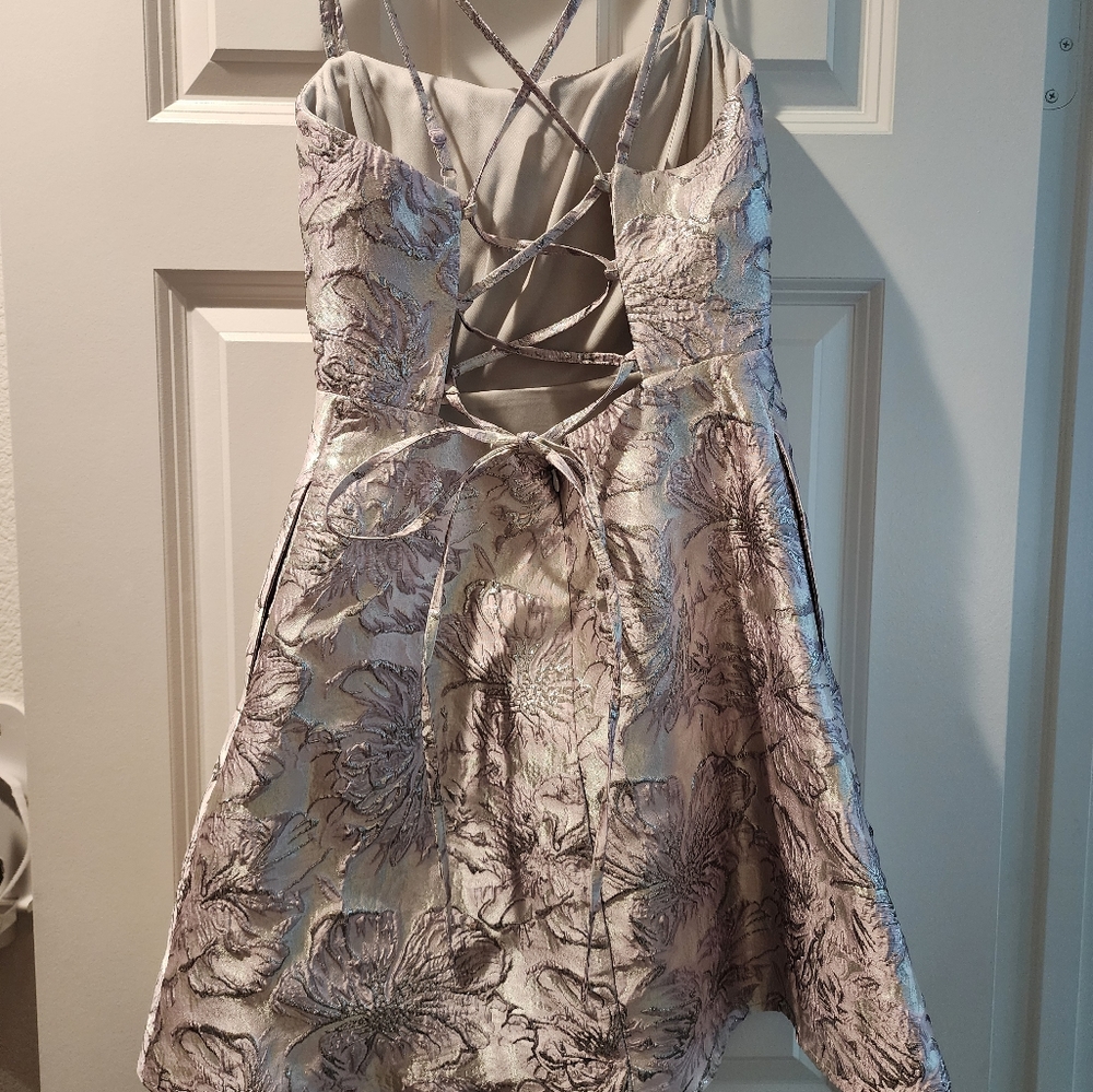 Floral Jacquard Dress - Picture 2 of 4